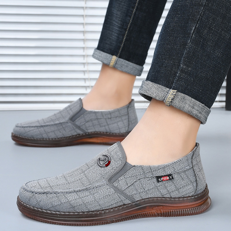 Spring Ddmysports New And Autumn Shoes Chinese Style Cloth Casual Cowhide Sole Single Kick Work Men S Outdoor Shoes