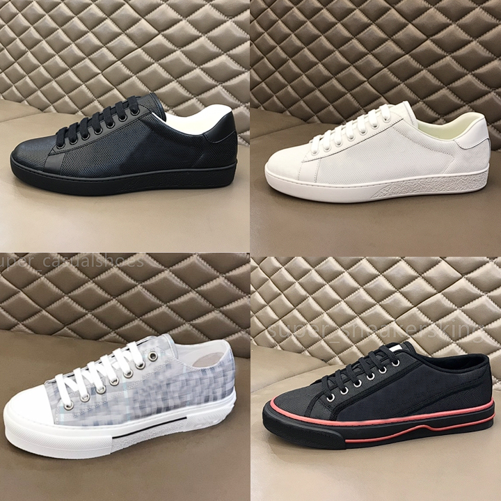 Designers Canvas Shoes Men Vintage Sneakers Printed Letters Low-top Gabardine Women Lettering Flats Shoes size 35-46