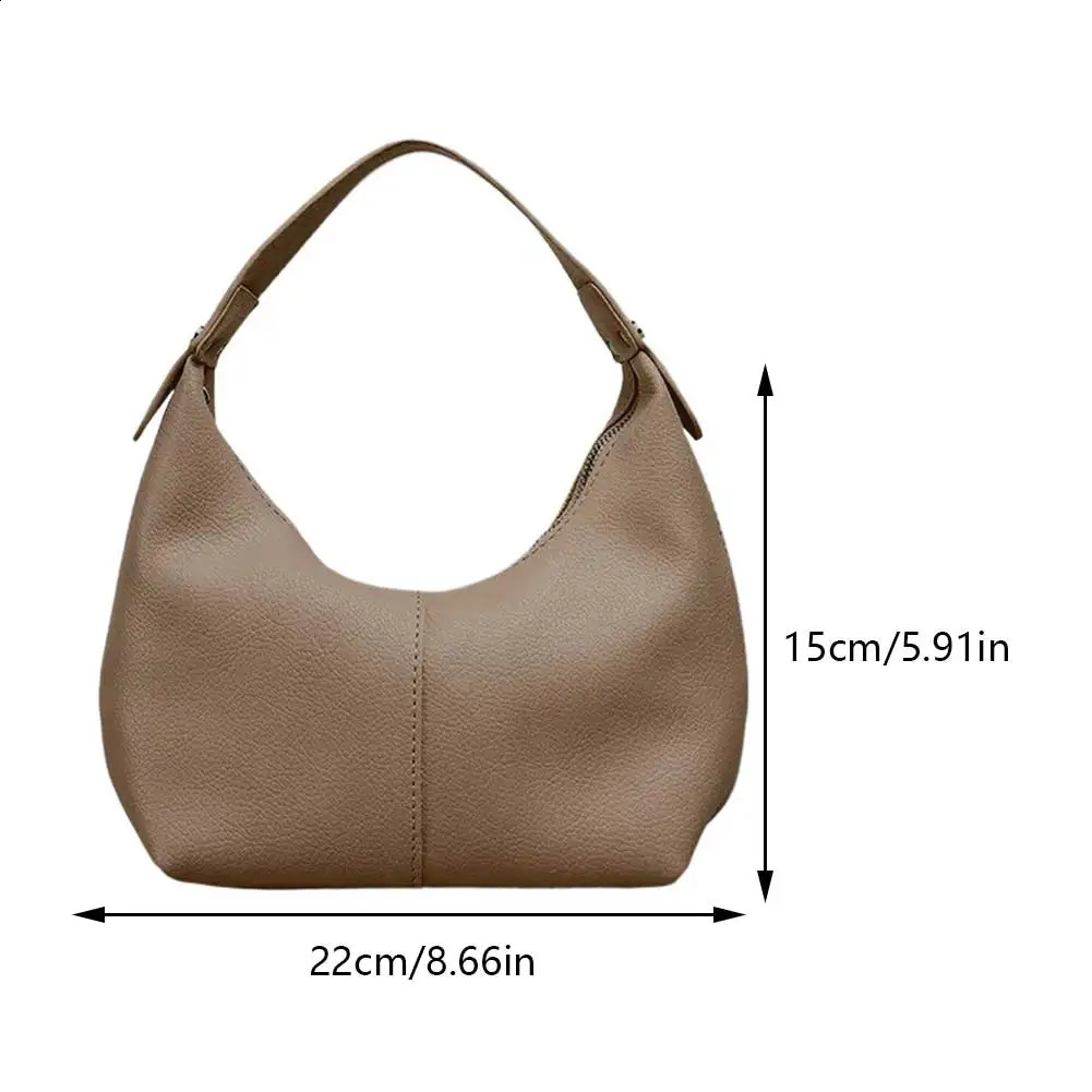 Handbags for Women Fashion Small Causal Tote Handbag Female Retro Vegan PU Leather Hobo Clutch Purses Shoulder Bag 250319