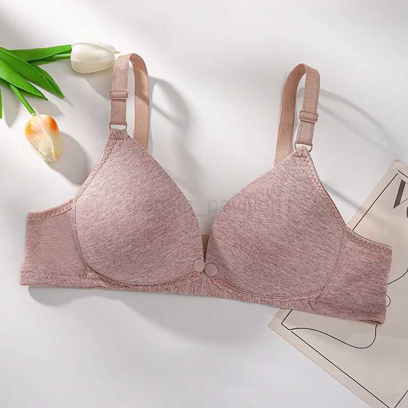 Boneless Nursing Bra Maternity Bra Maternity Clothing Pure Cotton Prevent Sagging Breastfeeding Women Nursing UnderwearXJ240724