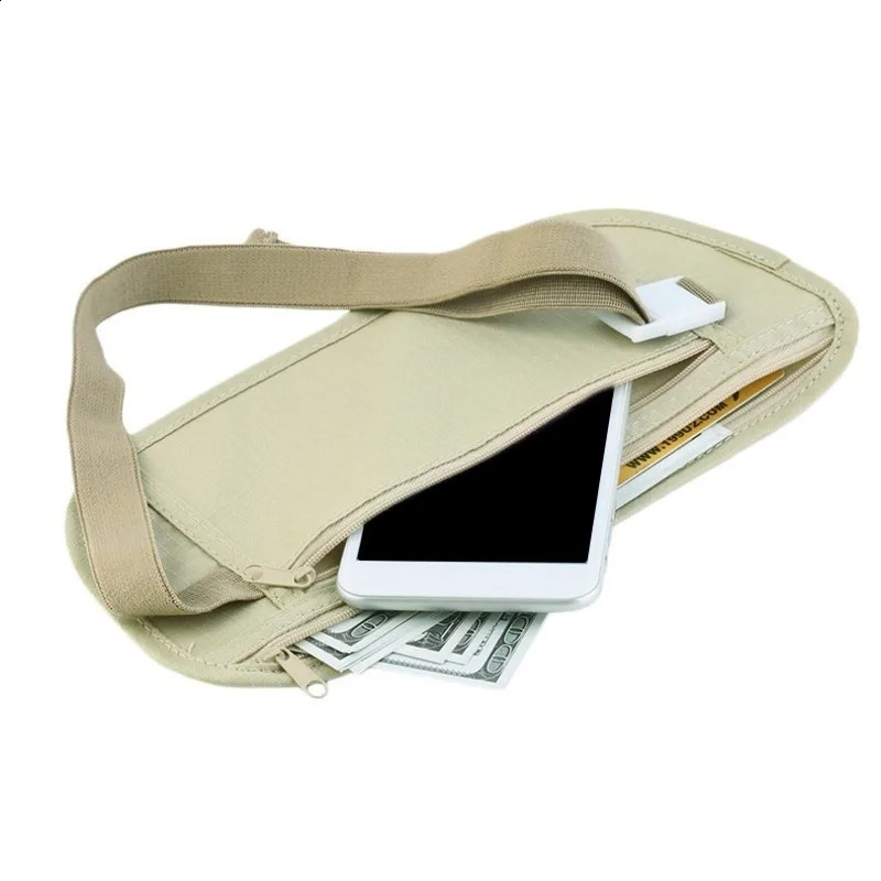 Invisible Travel Waist Packs Pouch for Passport Money Belt Bag Hidden Security Wallet Gift Travel Bag Chest Pack Money Waist Bag 240723