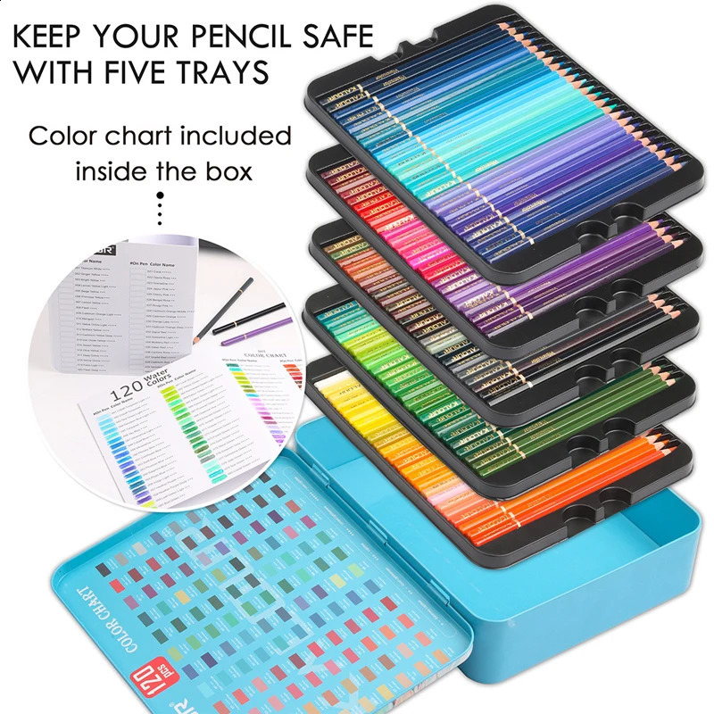 KALOUR Color Pencil Set 5072120 Acid Free and Non Toxic Circuit Breaker Pen Tip Painting Tool Artist Art Supplies 240722