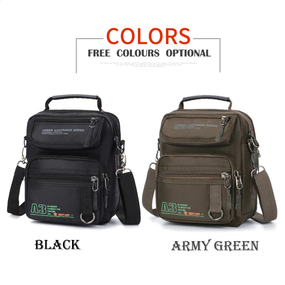 3707 Men Messenger Running Bags Casual Multifunction Small Travel Waterproof Shoulder Waist Packs Military Crossbody 240723