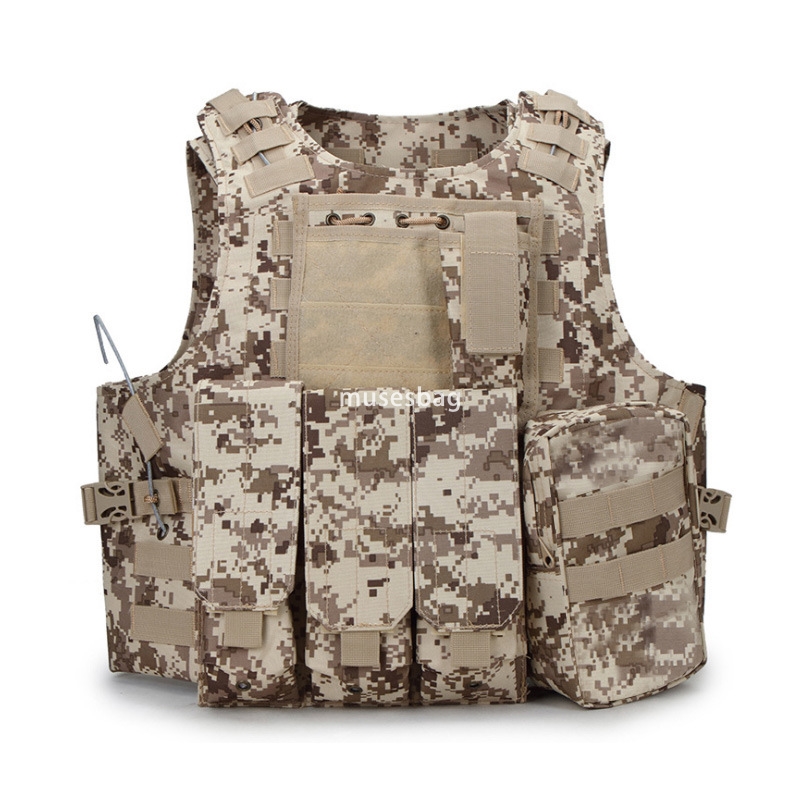 Amphibious tactical vest cs field camouflage vest armor outdoor combat vest equipment wholesale