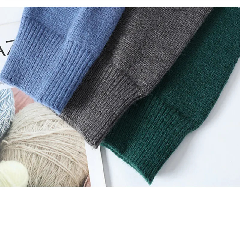 Autumn Winter Warm Mens Sweaters Fashion Turtleneck Patchwork Pullovers Korean Streetwear Pullover Casual Men Clothing 240816