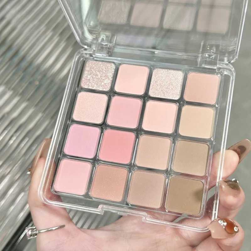 Pearl Glitter eye shadow Palette Matte Blue Pink Charming Korean eye shadow Makeup Palette 16 Color Lasting Glitter eye shadow Pigment CosmeticsW24073