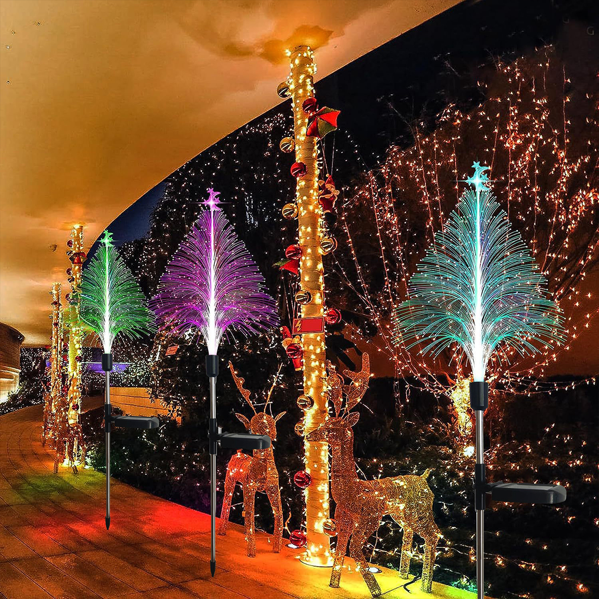 Solar Butterfly Jellyfish Star Moon Christmas Tree Garden Lawn Lights Patio Lights Landscape Lights Decorative Lights