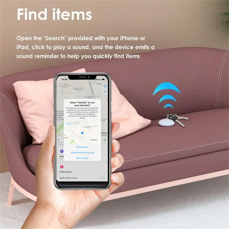 Bluetooth GPS Tracker Apple Air Tag Replacement by Find My Location Card Wallet iPad Key Childrens Dog Finder MFI Smart 240723
