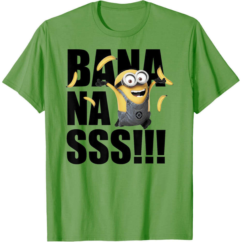 Summer T shirts Mens Womens Lovely Cute Minions Dave Goes Bananas Graphic T-Shirt short clothes tops cartoon tees tshirt Free shipping