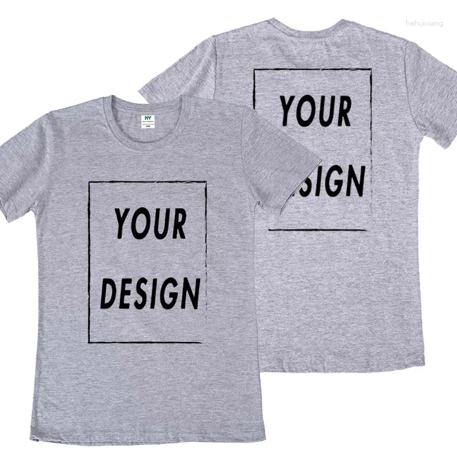 Men's T Shirts Custom Tshirt Front Back Print Professiona Logo Text Po Male Personalized Premium Gifts T-shirt EU Size Cotton2024