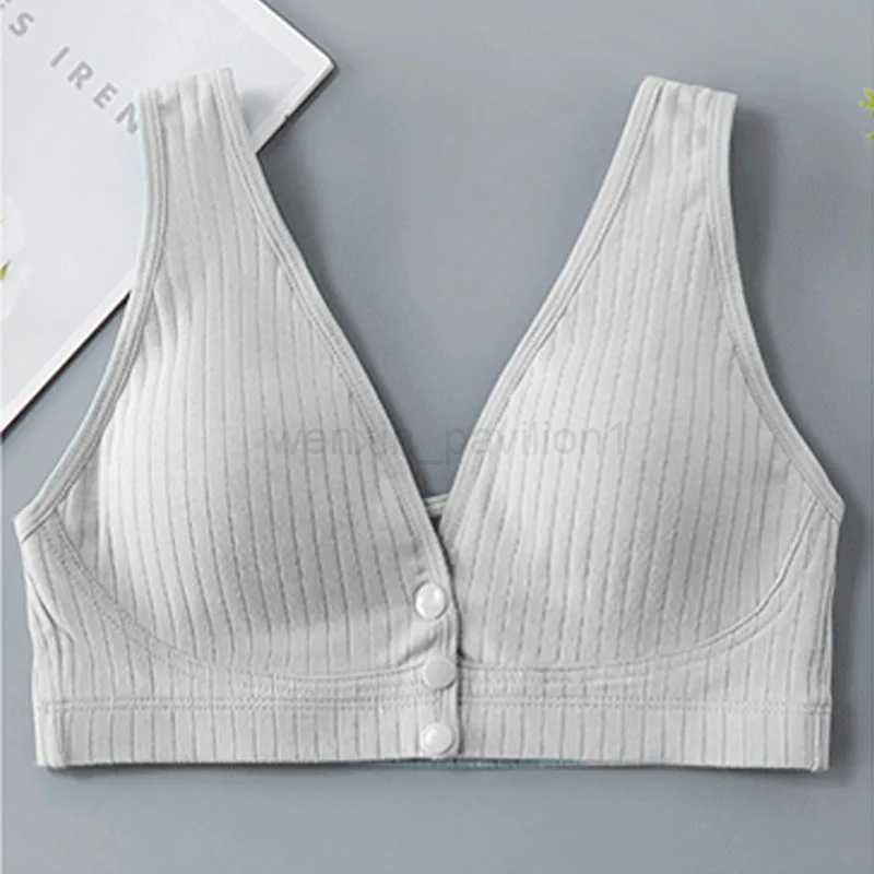 Cotton Nursing Bra Maternity Thin Section Undershirt Breastfeeding Underwear Without Steel Ring Front Open Buckle Breathable PosXJ240724
