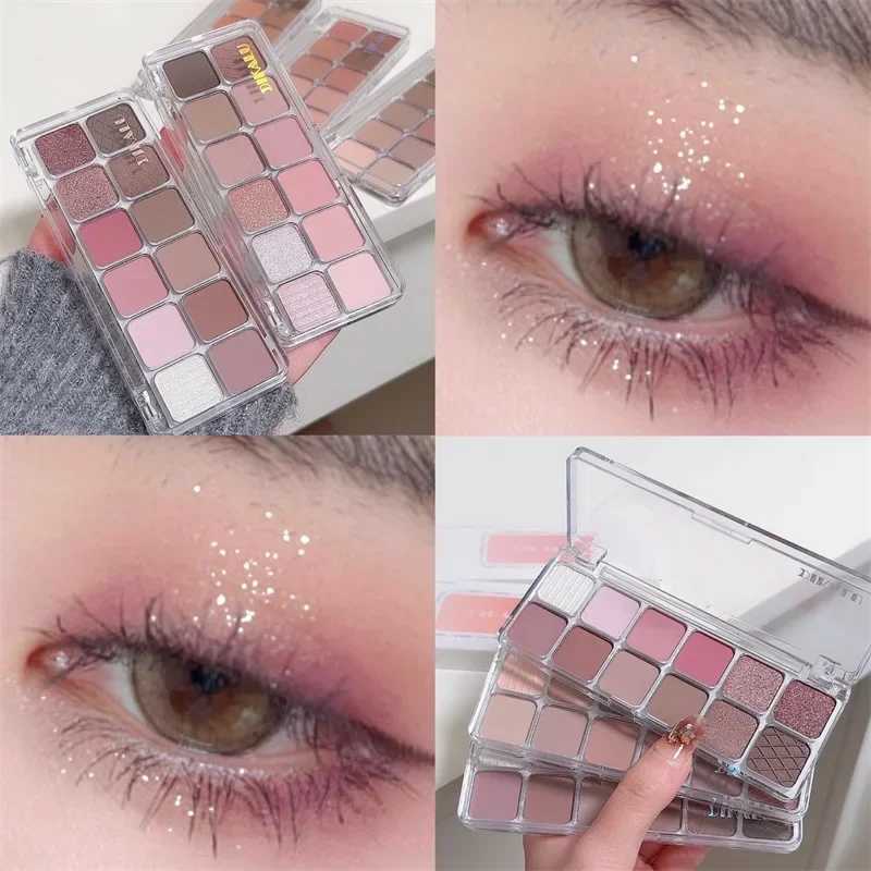 12 color glittering eye shadow palette pearl eye shadow palette nude lasting Korea charming eye shadow makeup palette cosmeticsW240730