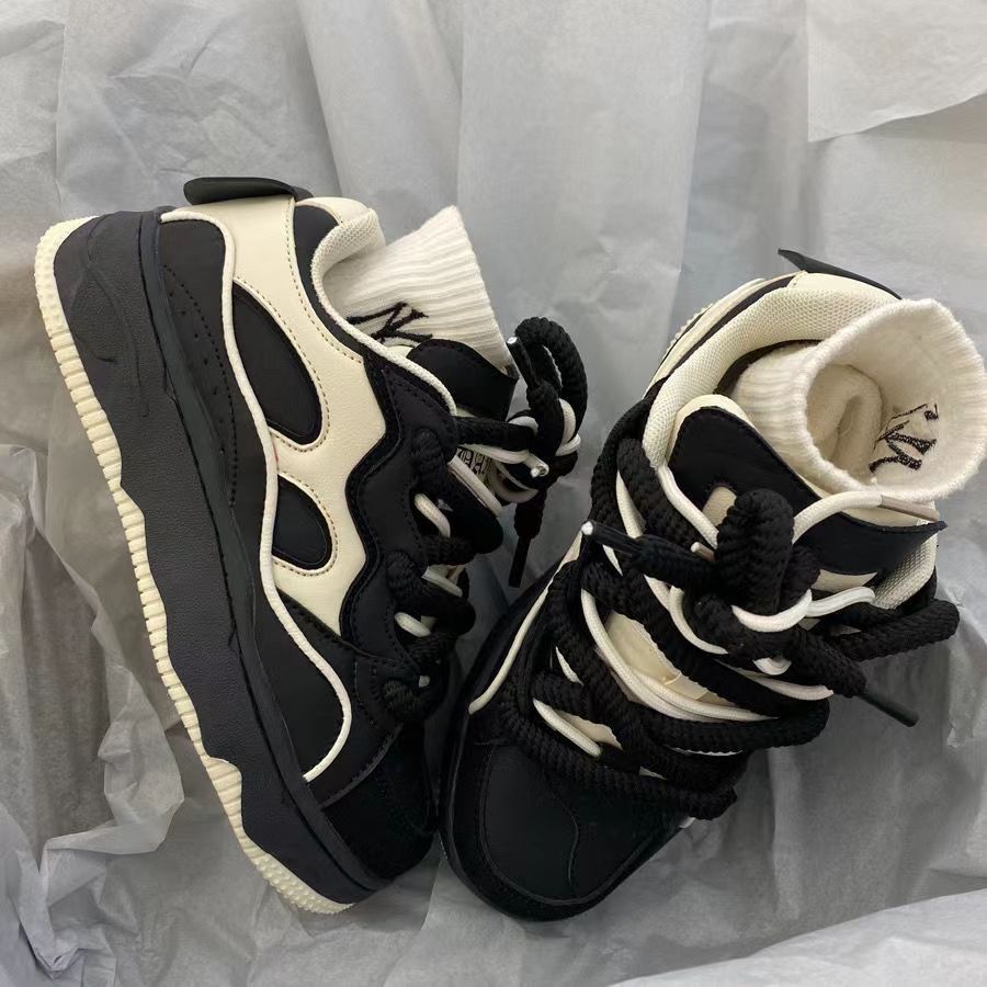 Men's and women's retro lightweight sports skateboard shoes