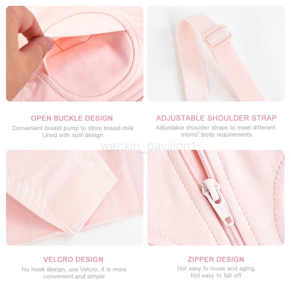Maternity Bra For Breast Pump Special Nursing Bra Hands Pregnancy Clothes Breastfeeding Accessories Hands Free Pumping BraXJ240724