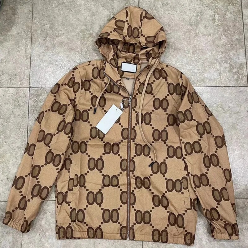 Designer mens jacket spring and autumn tee hooded sports windbreaker casual zipper jackets clothing Outerwear Zipper Coats ss