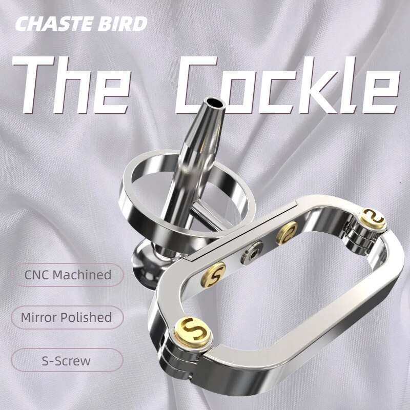 CHASTE BIRD 2024 Stainless Steel Metal The COCKLE Male Chastity Device PA Cock Cage Penis Ring Bondage Belt Adult Sex Toys S004