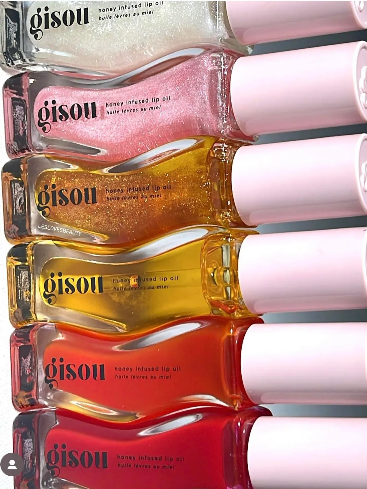 Gisou Lip Oil Moisturizing Lipgloss Coconut Frost Gold Mango Passion Punch Strawberry Sorbet Watermelon Sugar 9ml Make Up plumping Honey Infused lip g