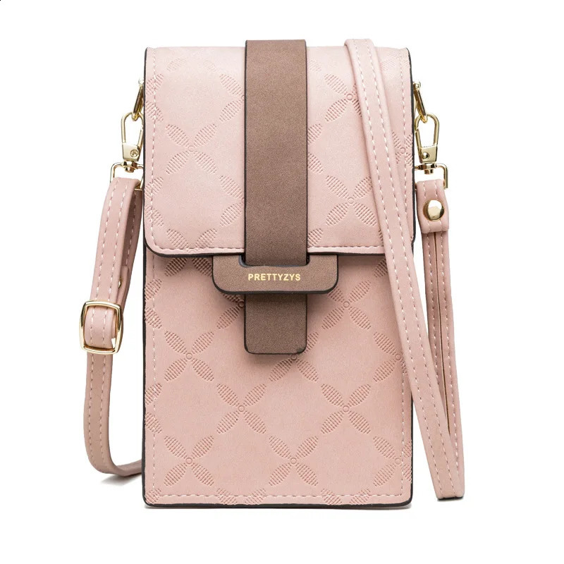 Women Wallet Flower Petals Plaid Small Shoulder Bag Messenger Flap Mobile Phone Pocket Purse Multi-Card Holder Handbag For Girls 240724