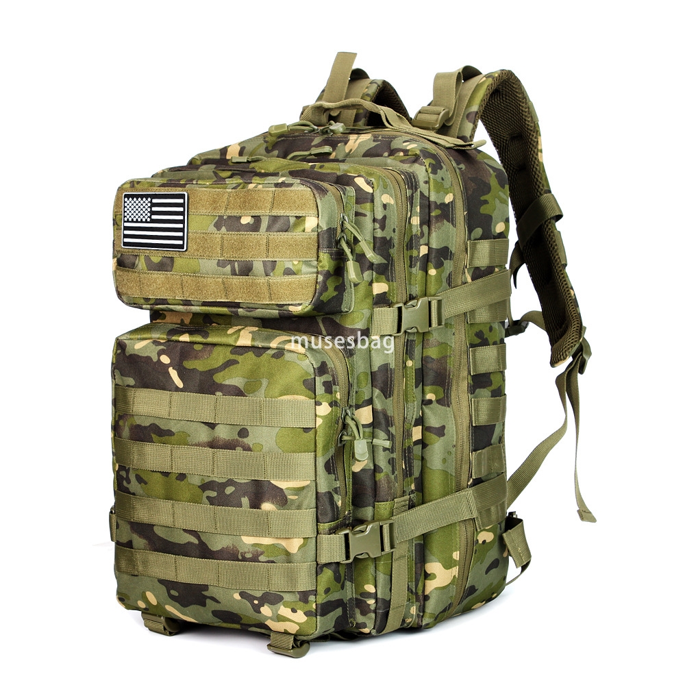Outdoor army camouflage backpack special combat multi-functional large capacity mountaineering sports travel camping tactical backpack