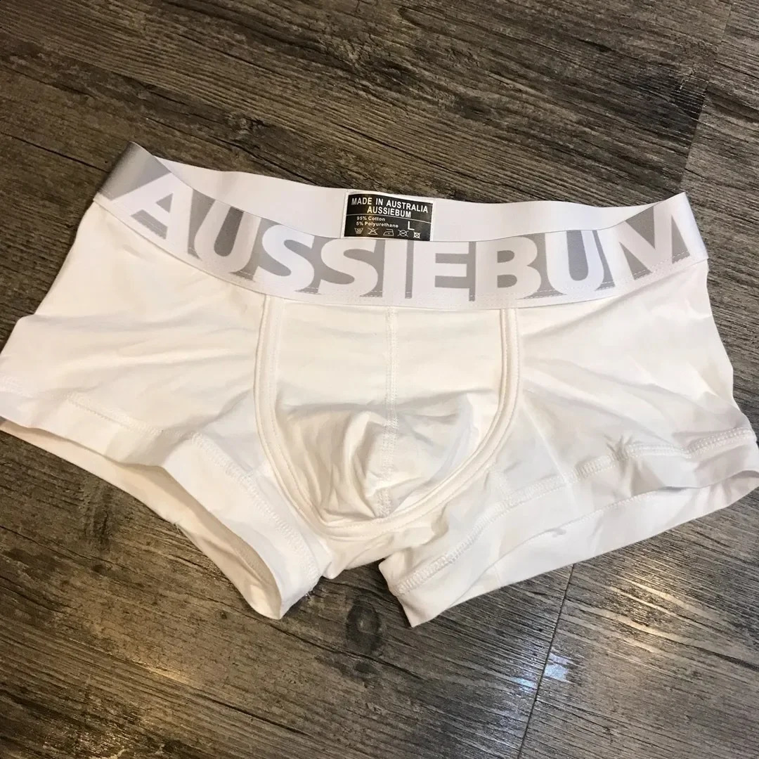 Aussieebum wide brown candy colored mens underwear square corner boxing breathable elastic fiber 240724
