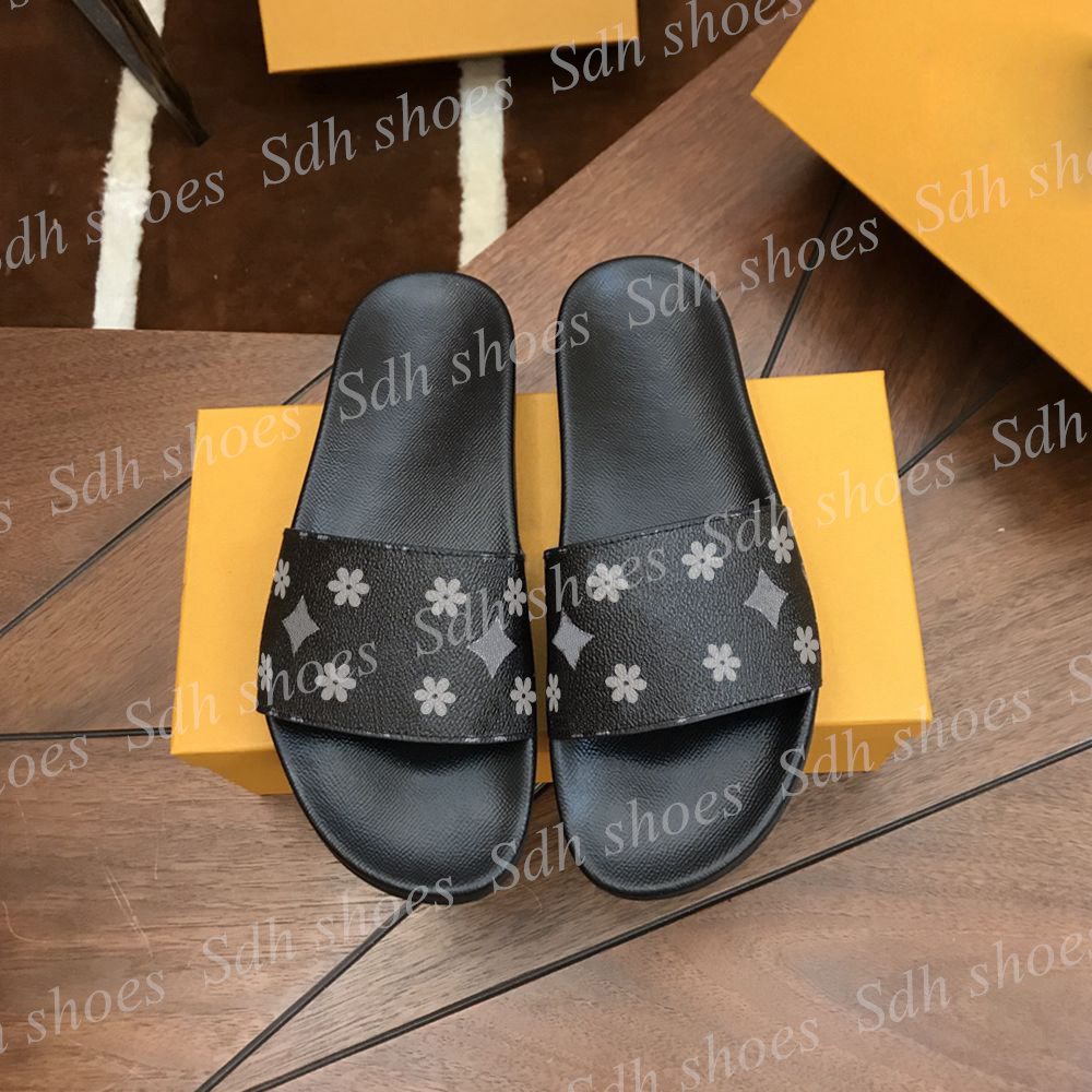 classic tartan Mule Designer slippers rubber sandal womens mens Slide shoe Casual top quality flat canvas Beach Vintage printing sandale Summer Sliders with box