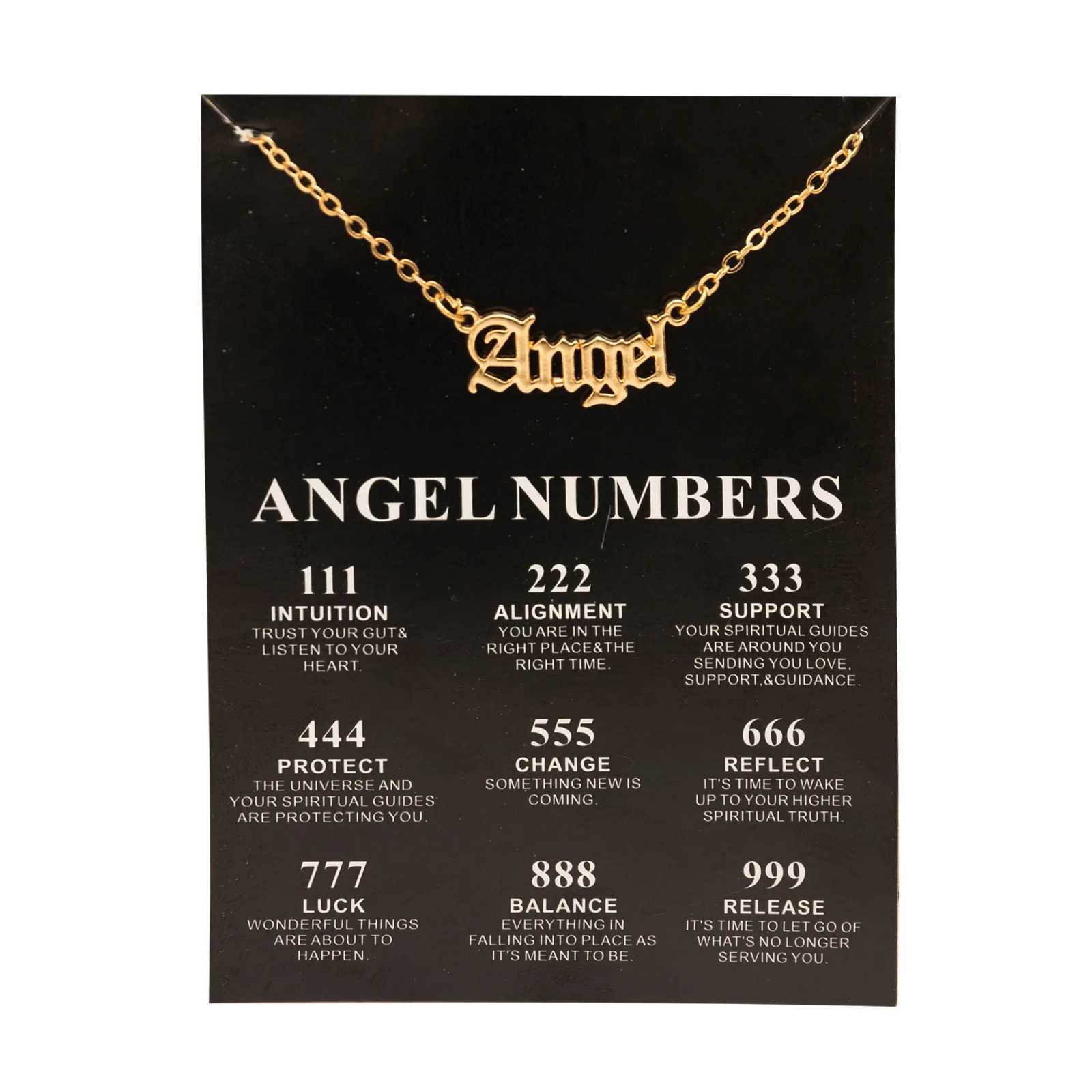 New Tren Fashion Alloy Gold Color Lucky Angel Numbers 777 Pendant Necklace for Women Girl Gift Birthday Jewelry Dropship W250616