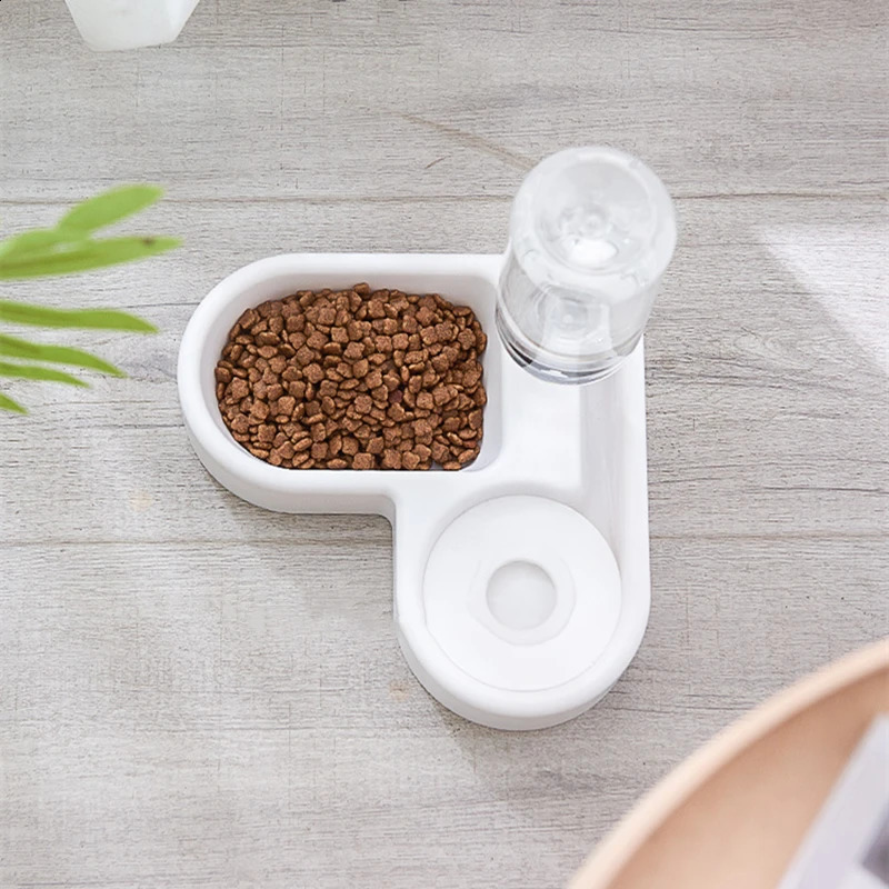 Corner Dog Bowl Pet Automatic Feeder Small Dog Cat Drinking Bowl For Dog Water Drinking Cat Feeding Large Capacity Dispenser Pet 240723