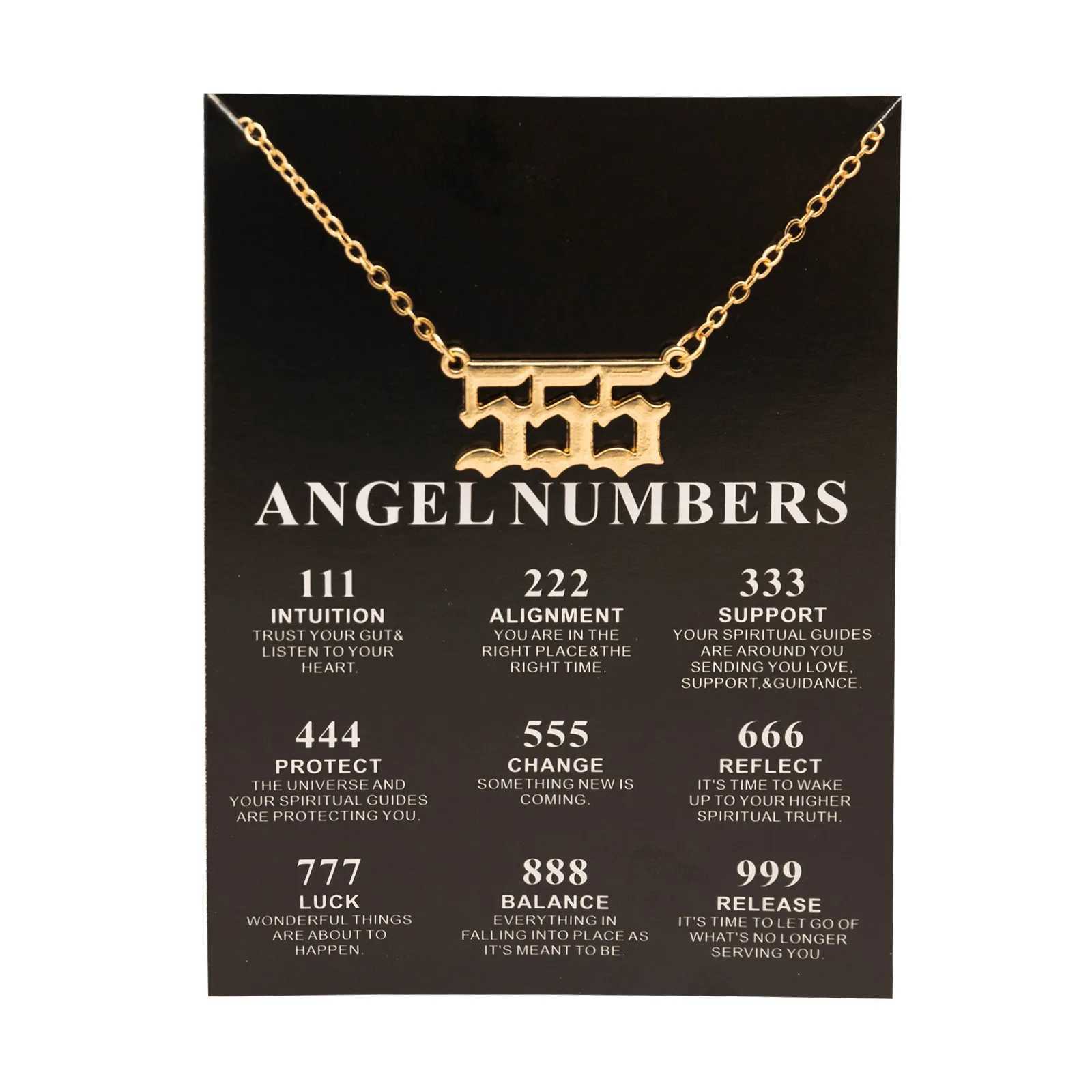 New Tren Fashion Alloy Gold Color Lucky Angel Numbers 777 Pendant Necklace for Women Girl Gift Birthday Jewelry Dropship W250616