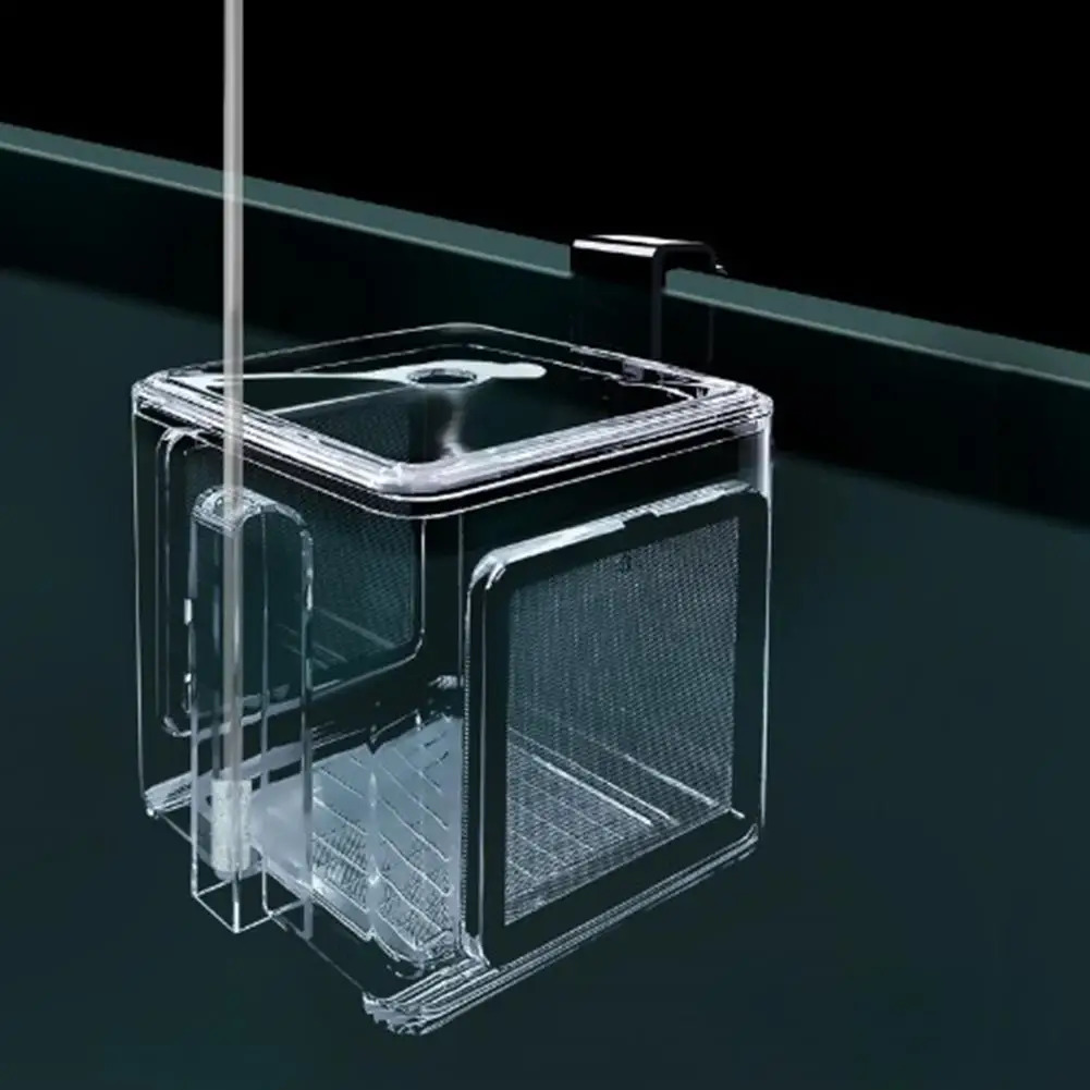 Aquarium Acrylic Fish Tank Breeder Box Isolation Box Detachable Fishbowl Ornamental Incubation Spawning Room Pneumatic Breeding 240723