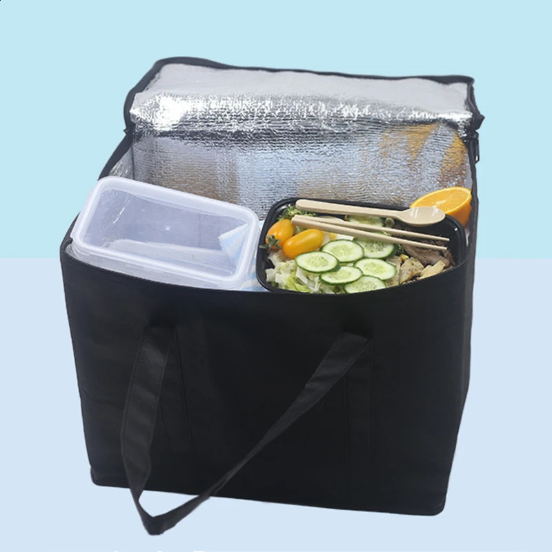 Waterproof Cooler Bag Picnic Insulated Lunch Box Foldable Ice Pack Portable Food Thermal Drink Delivery Functional 240925