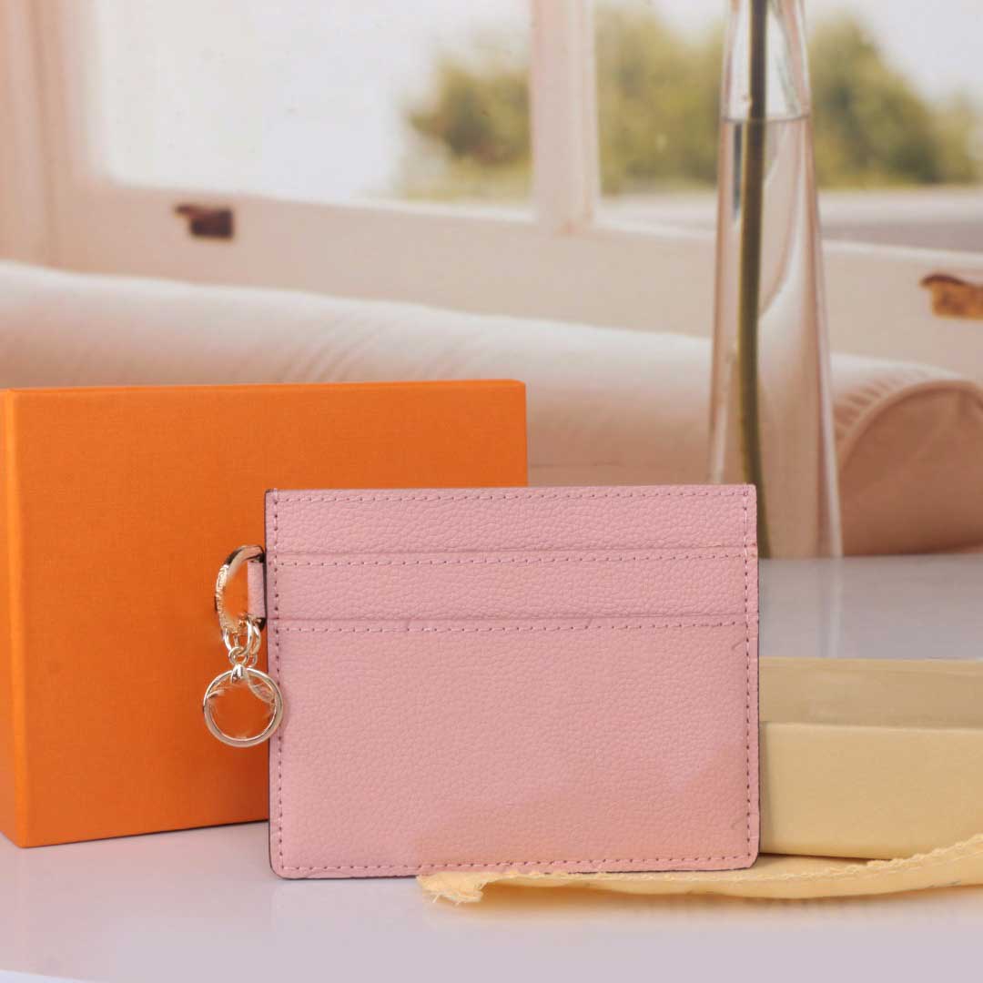 New card holders designer card holder luxury wallet women charms business bank wallet with gold round floral accessories mini pures samll wallets no box 82739