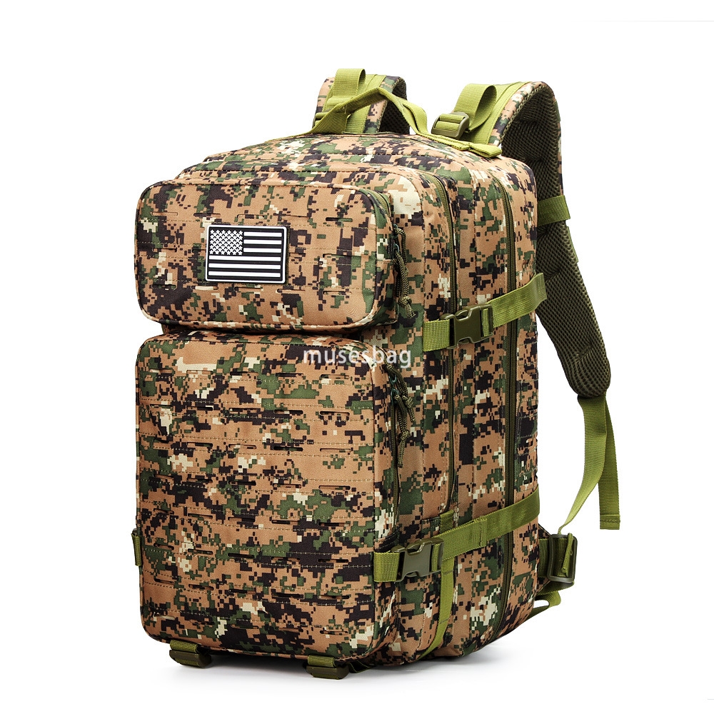 Outdoor army camouflage backpack special war multi-functional large capacity men's mountaineering sports travel camping tactical backpack