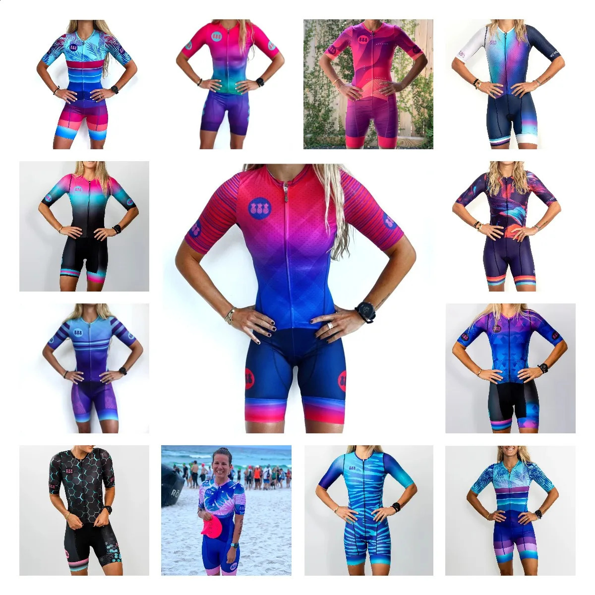 Tres Pina One Piece Bodysuit Summer Cycling Skinsuit Women Bike Speedsuit Triathlon Jumpsuit Trisuit Conjunto Macacao Macaquinho 240722