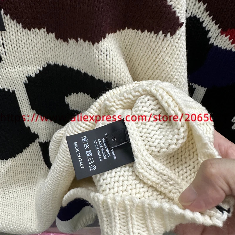 Black RAF SIMONS Sweater For Men Women Letter R Oversize Bat Shirt Knit Sweatshirts 240723