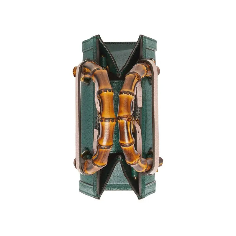 Handbag Women's Shoulder Bag Made of Genuine Leather Material, Bamboo Handle, Magnet Buckle Opening and Closing Method, Super Large Capacity