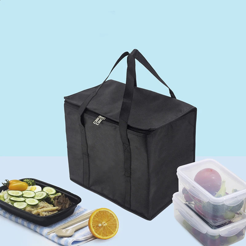 Waterproof Cooler Bag Picnic Insulated Lunch Box Foldable Ice Pack Portable Food Thermal Drink Delivery Functional 240925