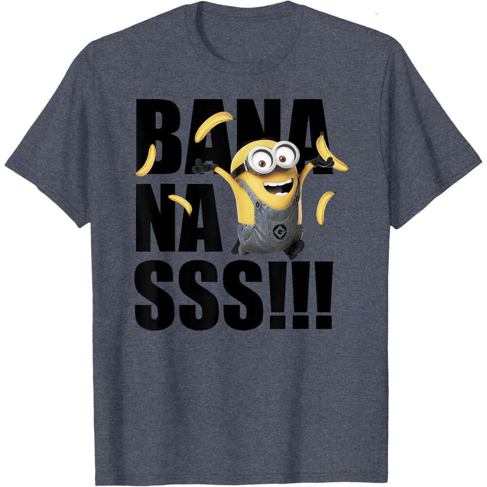 Summer T shirts Mens Womens Lovely Cute Minions Dave Goes Bananas Graphic T-Shirt short clothes tops cartoon tees tshirt Free shipping