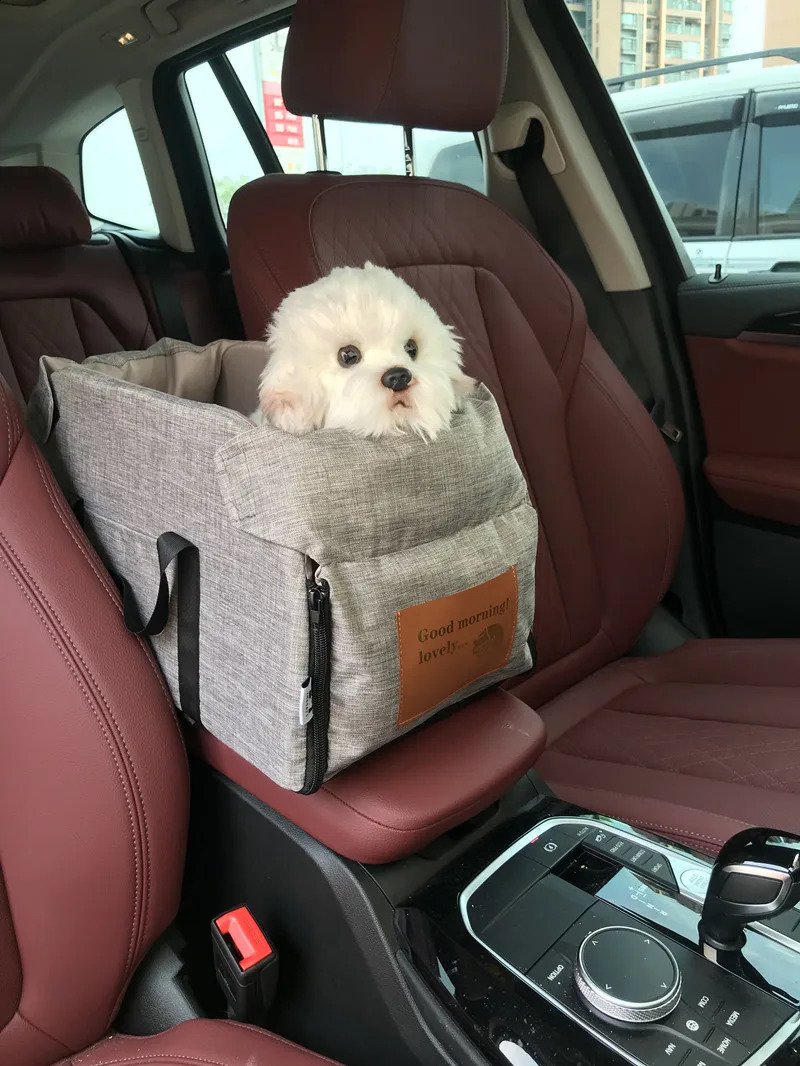 42X22X23cm Portable Pet Elevated Car Seat For Armrest for Small Cat Waterproof Dog Safety Travel Bag