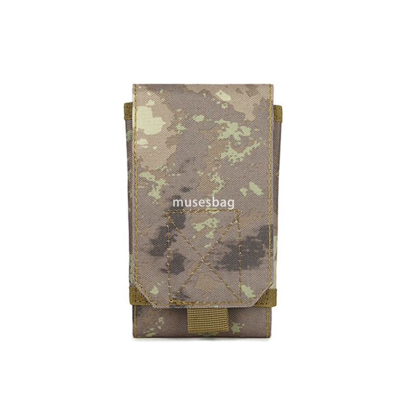 New high quality Oxford Sports outdoor camouflage mobile phone bag portable tactical waist pack accessories direct sales