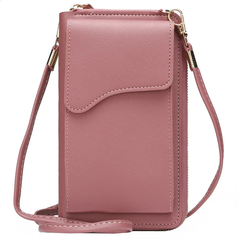 Womens Small Crossbody Shoulder Bags PU Leather Female Cell Phone Pocket Bag Ladies Purse Card Clutches Wallet Messenger Bags 240729