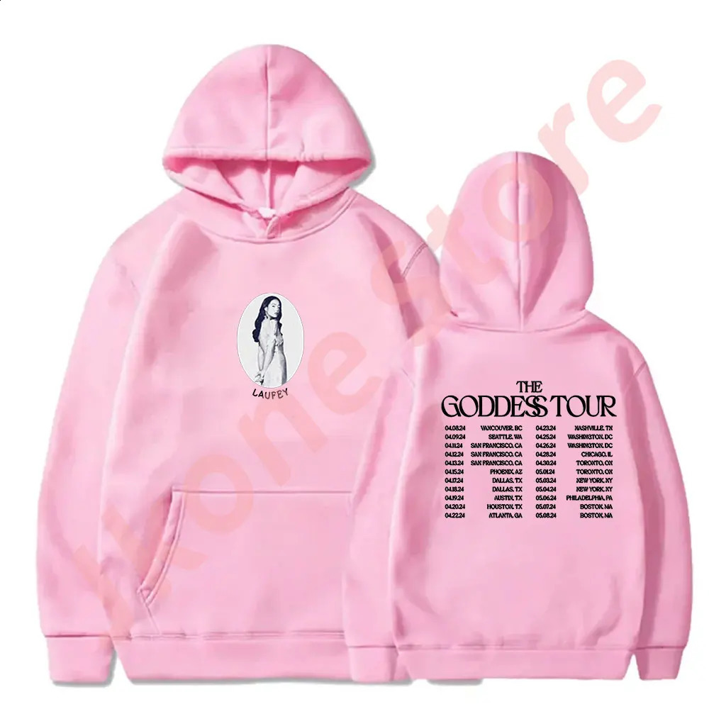 Laufey Merch Pullovers The Goddess Tour Hoodies Winter Women Men Fashion Casual Streetwear Sweatshirts 240717