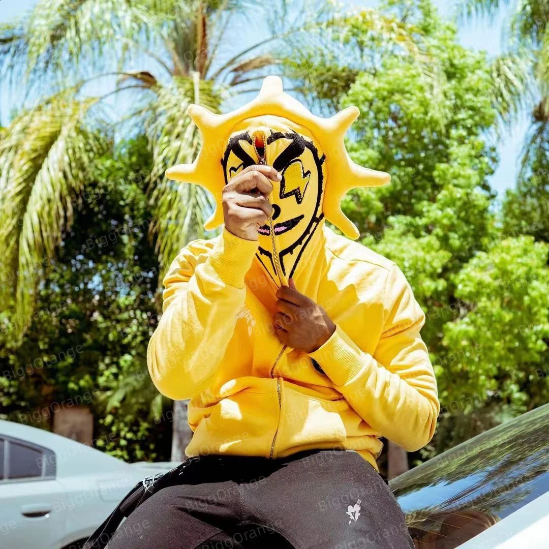 Retro Lazy Style Hoodie for Women Loose Fun Multi Angle Full Zip Hoodie Y2k Casual Sweatshirt Jacket Harajuku American 240717