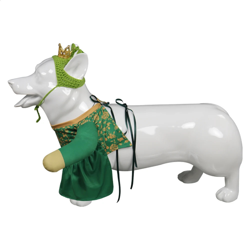 Shrek Cosplay Fiona Dog Clothes Costume Pet Dogs Clothing Outfits Halloween Carnival Party Prop For Pet Cat Dog Clothes 240723