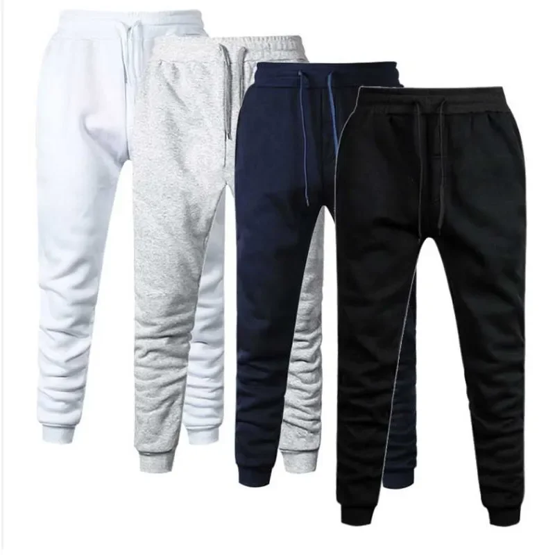 Men's Slim Fit Jogger Sweatpants Casual Elastic Cuff Trousers Multi-Color Fitness Sportswear Tracksuit Bottoms Skinny Trousers