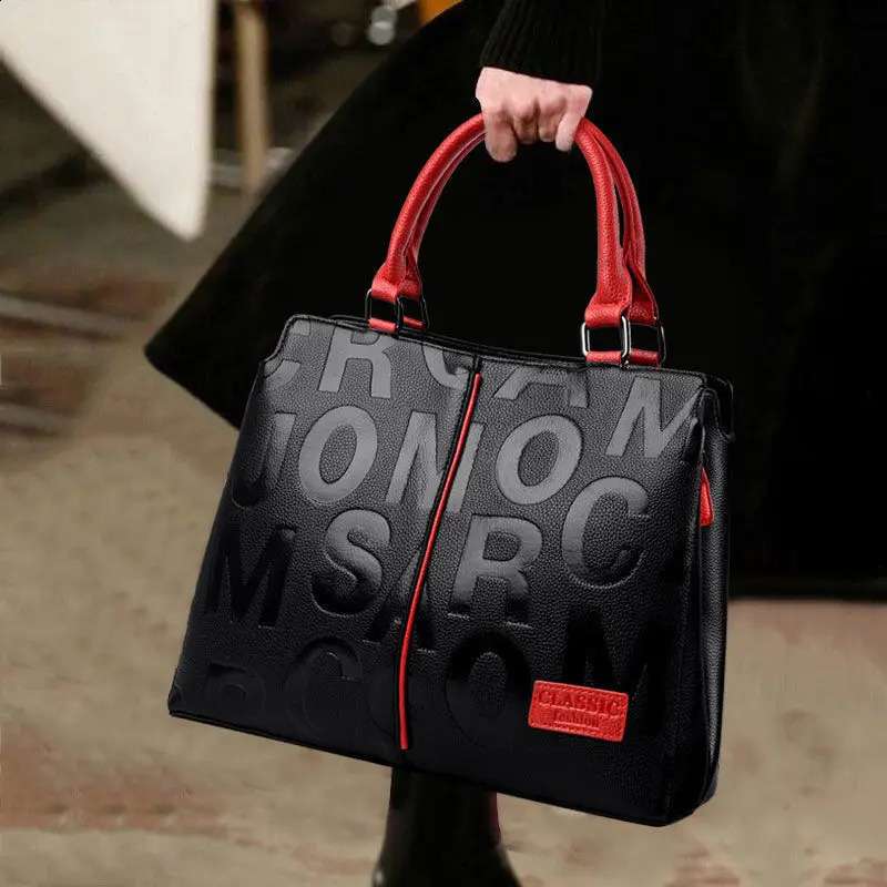 PU Leather Casual Crossbody Bags for Women Ladies Tote Handbag Female Large Capacity Travel Shoulder Bag 240820