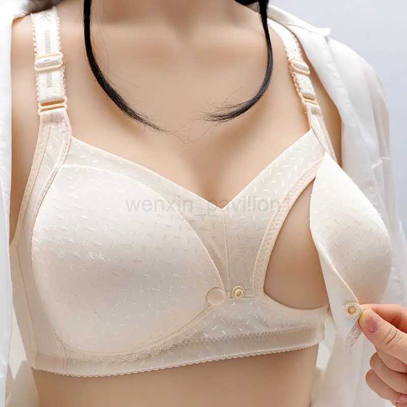Plus Size Breastfeeding Maternity Nursing Bra Feeding Underwear For Pregnant Women Silk BraXJ240724