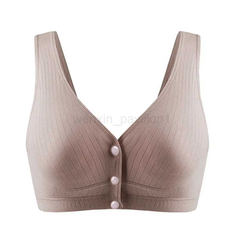 Cotton Nursing Bra Maternity Thin Section Undershirt Breastfeeding Underwear Without Steel Ring Front Open Buckle Breathable PosXJ240724