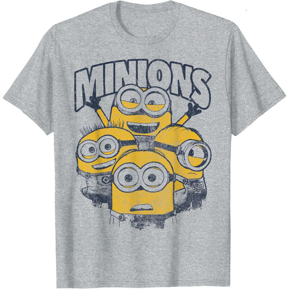 T shirts for men tshirt Womens Lovely Cute Minions Vintage Group Graphic tee T-Shirt Short Tops Summer Clothes Free shipping
