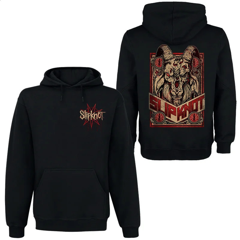 Mens Fashion Hoodie Slipknos Heavy Metal Y2k Retro Hip Hop Harajuku Street Clothing Oversized Sweatshirt 240722