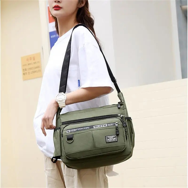 Mens Messenger Bag Crossbody Shoulder Bags Men Small Sling Pack For Work Business Waterproof Oxford Packs Satchel Purse 240723